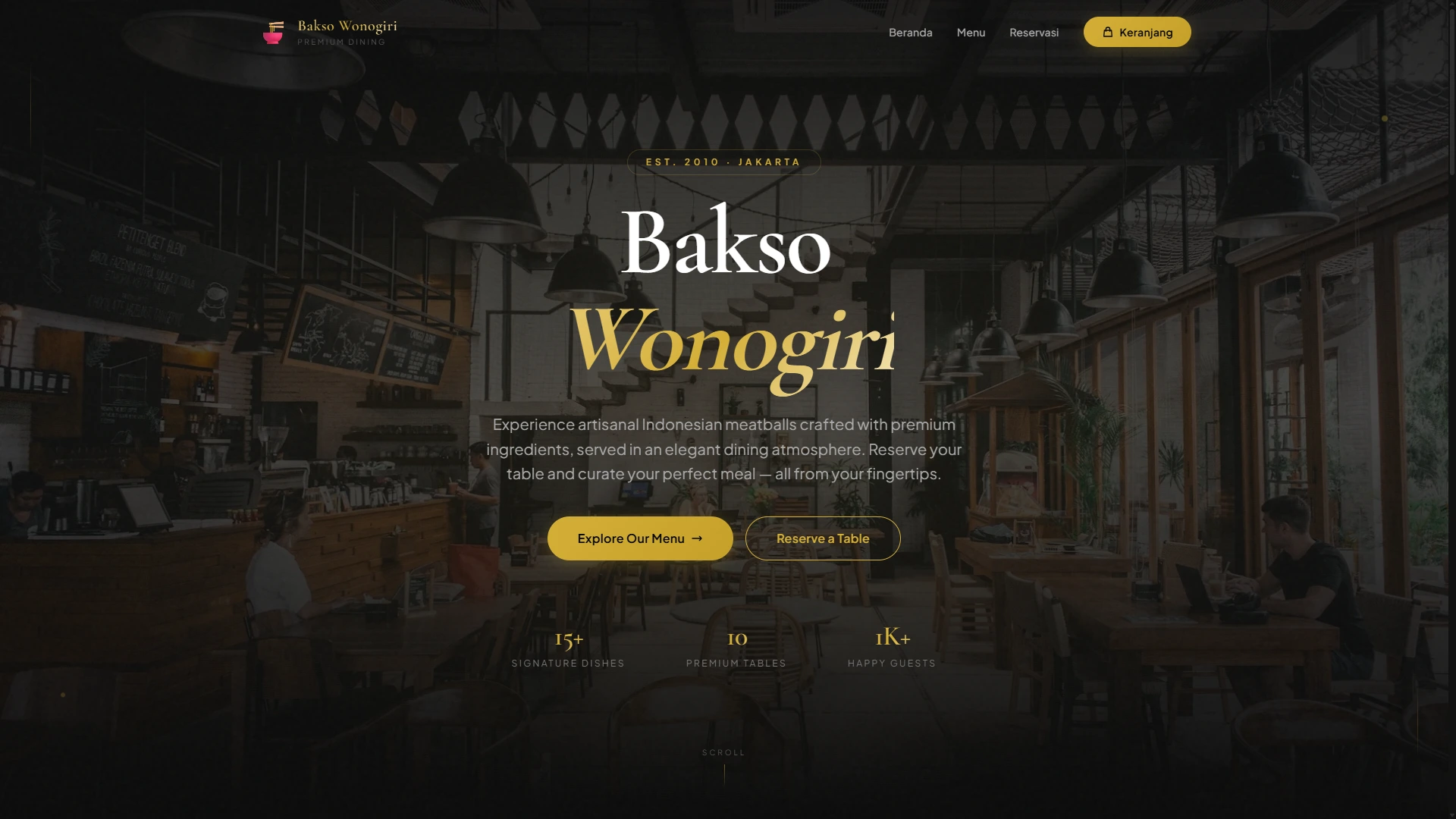 Website bakso wonogiri - Portfolio HEM