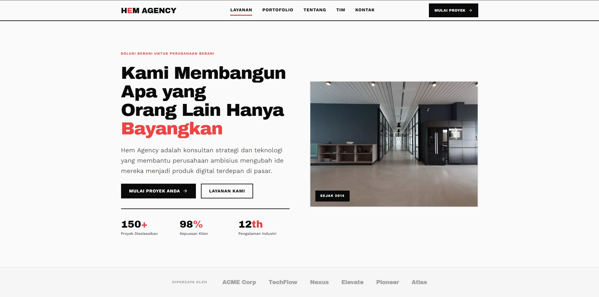 Website perusahaan cv/pt - HEM Website Development